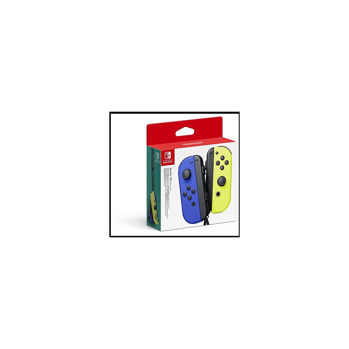 Manette Joy-Con bleue/jaune néon couleur unique, NINTENDO