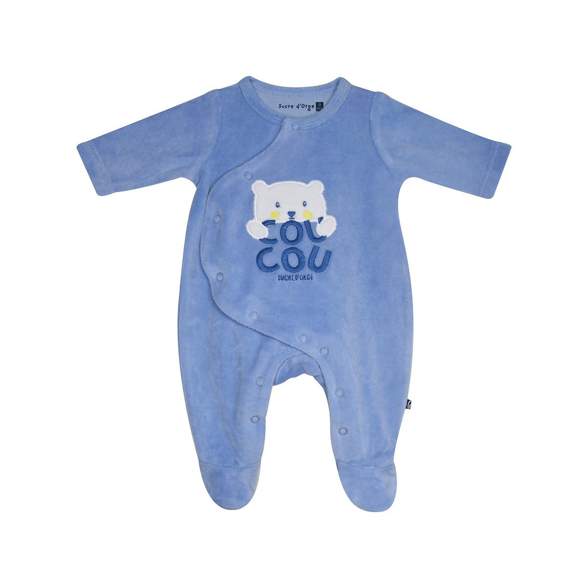 Set naissance lucien maille ouverture devant naissance bleu, SUCRE D'ORGE