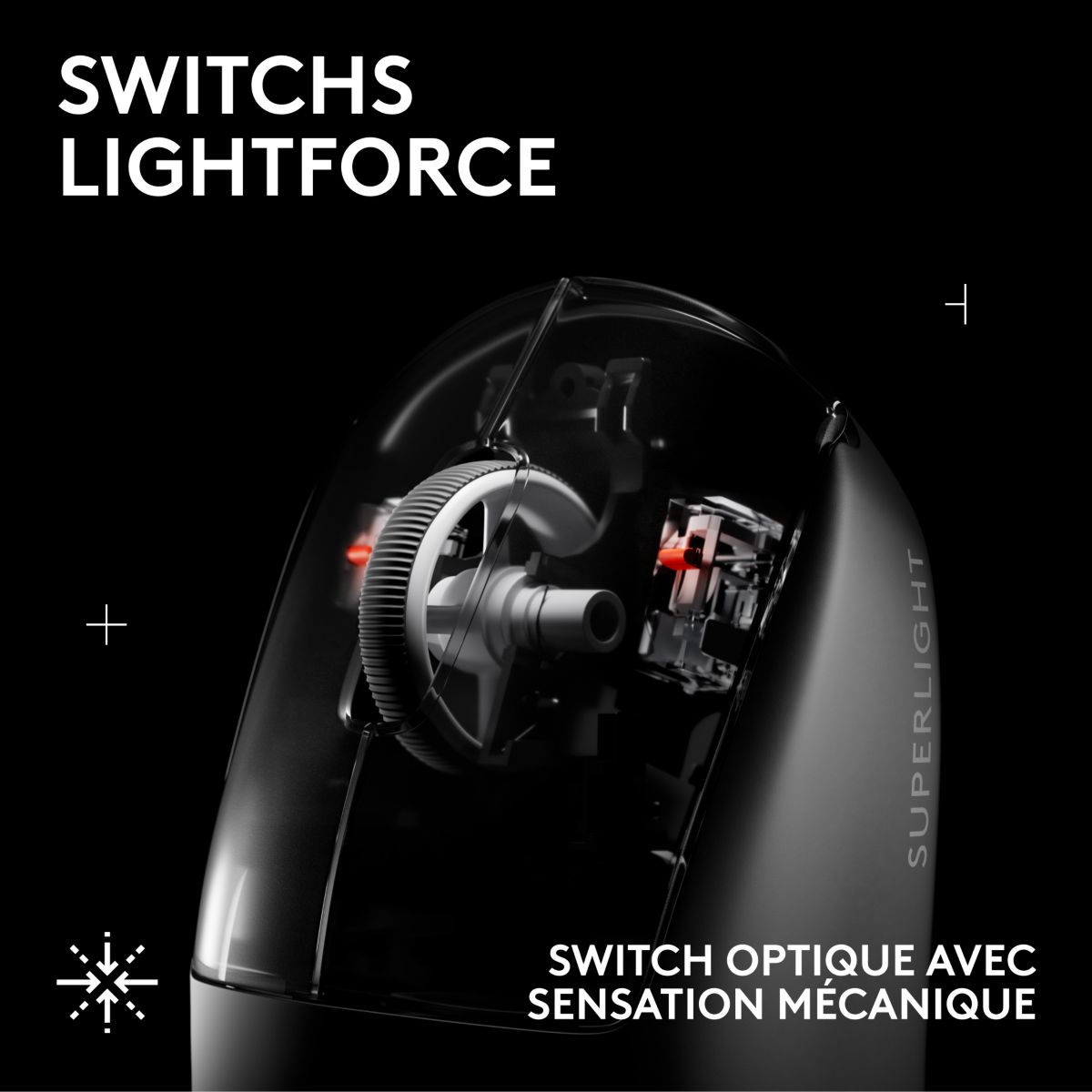 Souris Gamer Sans Fil Pro X superlight 2 SE Noir couleur unique, LOGITECH