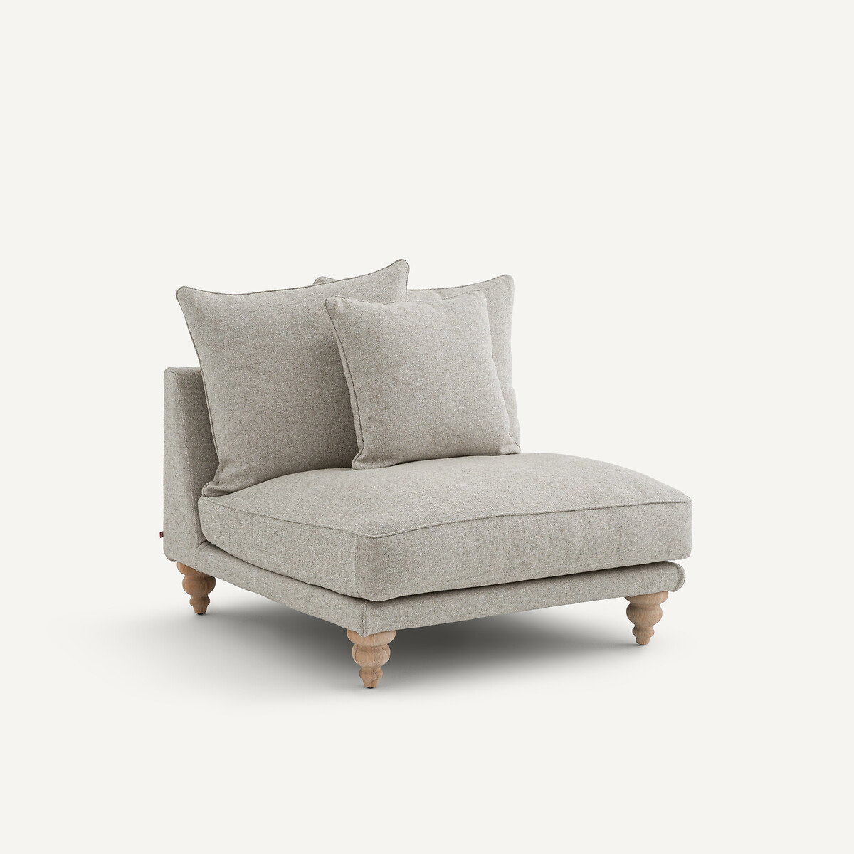 Chauffeuse en texturé viscose et lin, LAZARE naturel, AM.PM