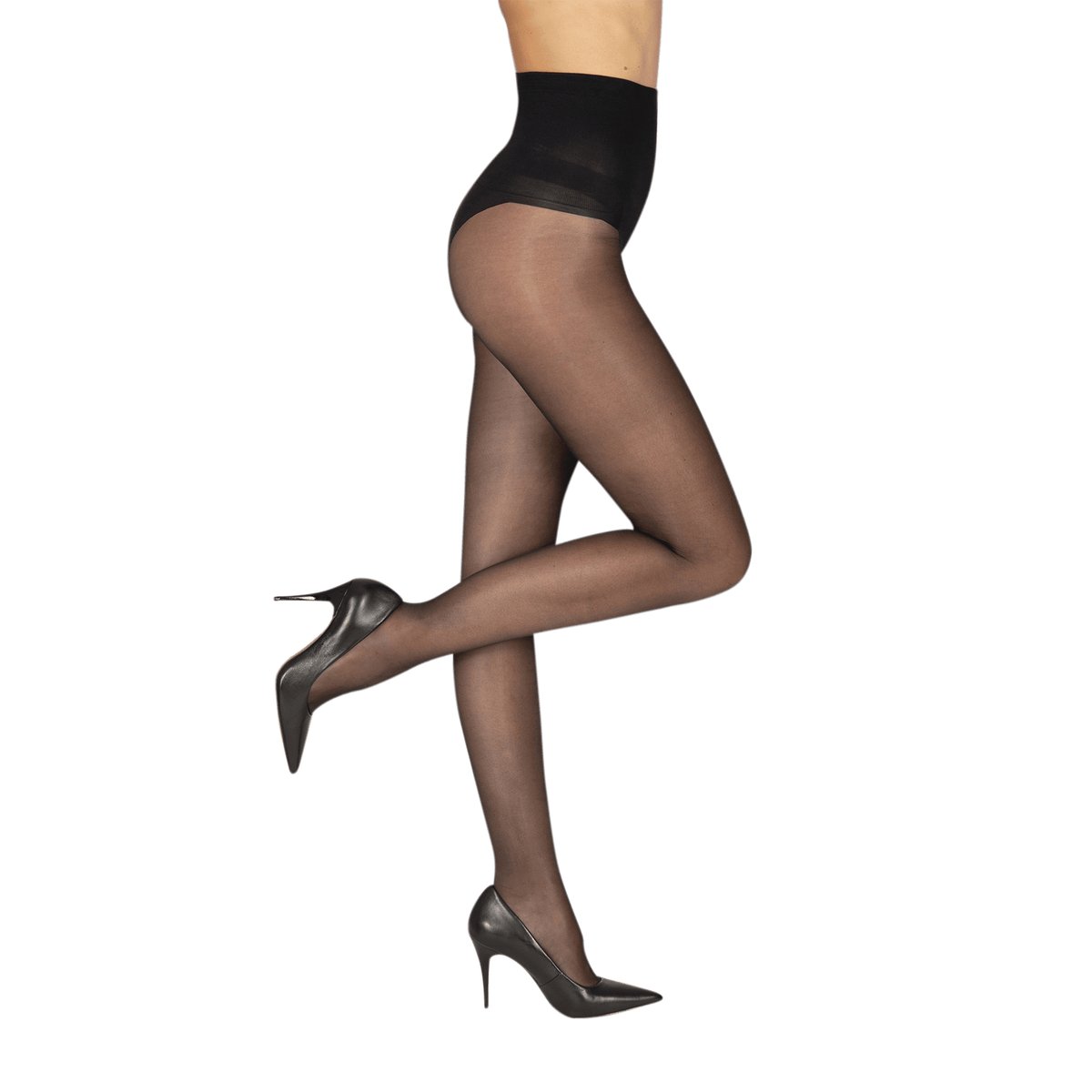 Collants transparents 19D ELASTIVOILE noir, WELL
