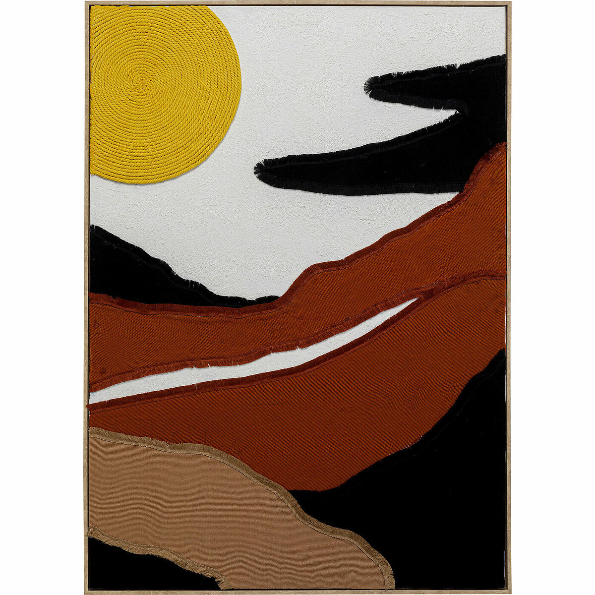 Quadro su tela Artistic Sunrise 70x110cm giallo, KARE DESIGN