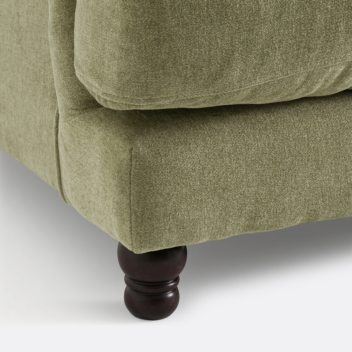 Canapé 3 ou 4 places, polyester chiné, NOON vert eucalyptus, LA REDOUTE INTERIEURS