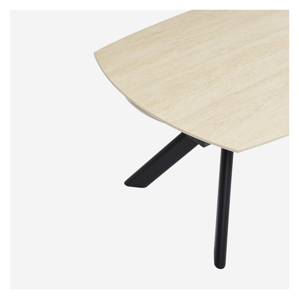 Table à manger céramique TIBUR beige, HABITAT