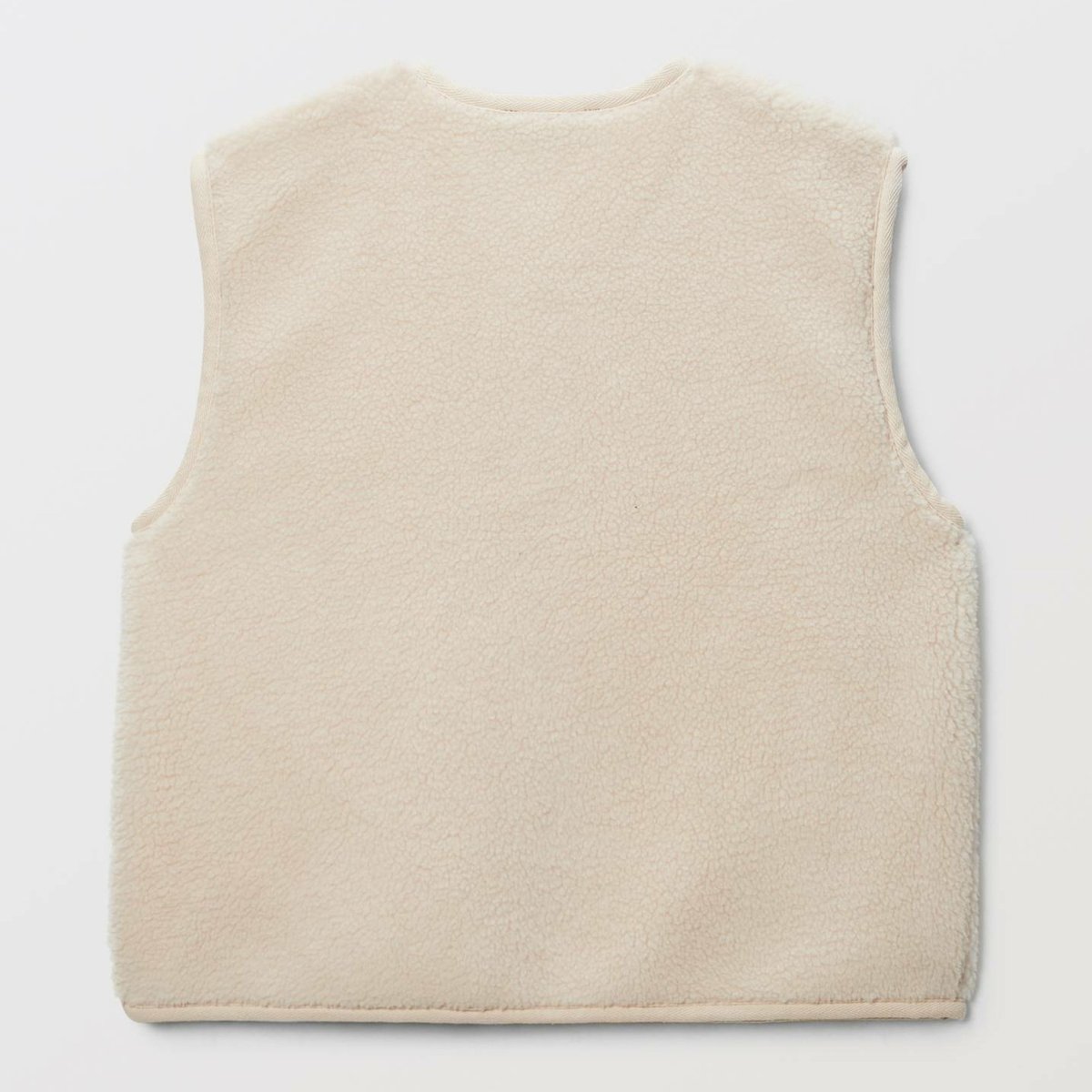 Gilet sans manches sherpa naturel, MONOPRIX