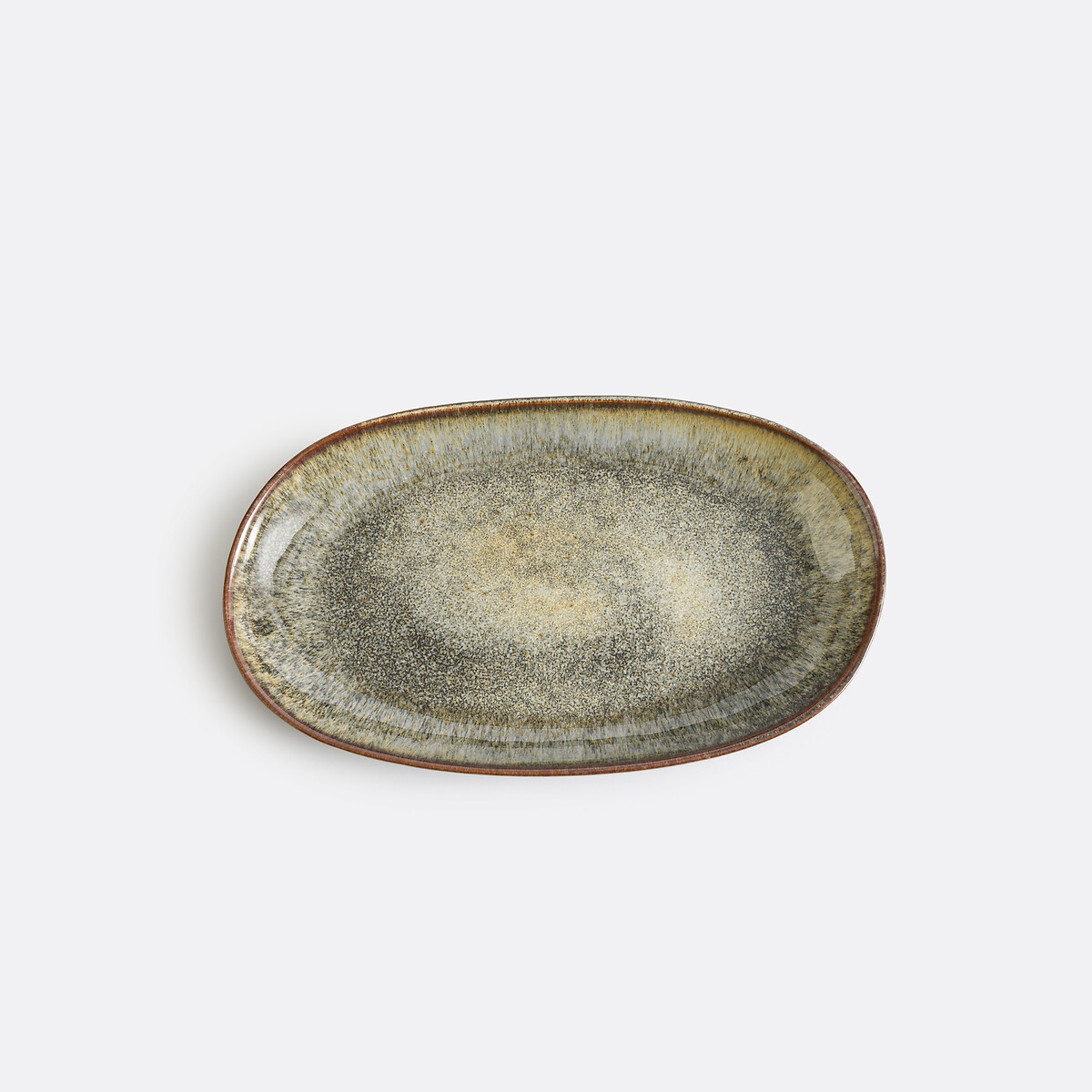Platte Azoia aus glasiertem Steinzeug 29,5x18 cm bunt, LA REDOUTE INTERIEURS