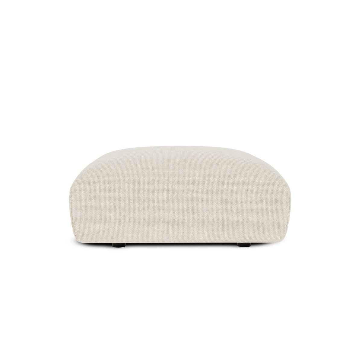 Pouf en velours chenillé NOOMA crème, SIA HOME