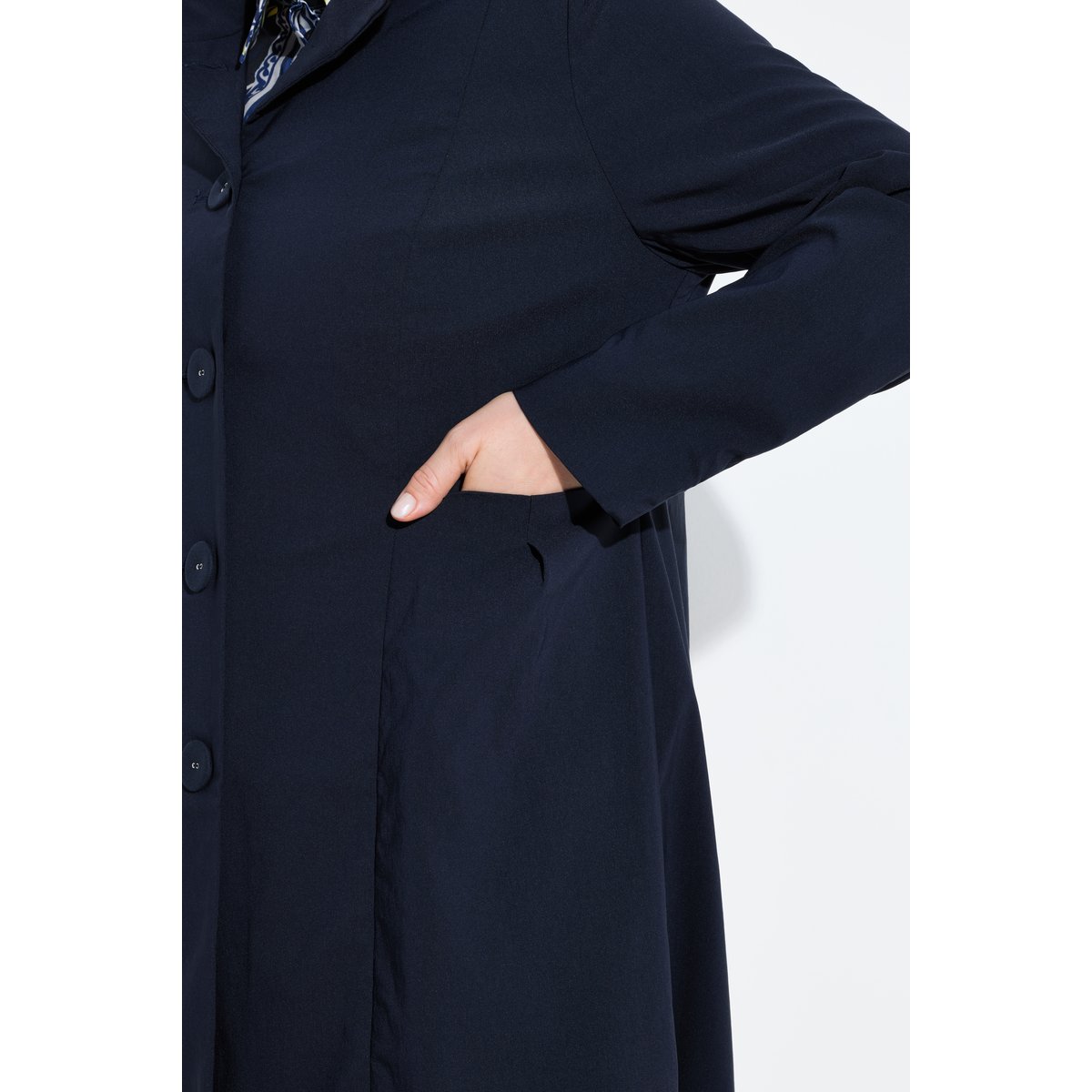 Manteau en tissu bengaline extensible marine foncé, ULLA POPKEN