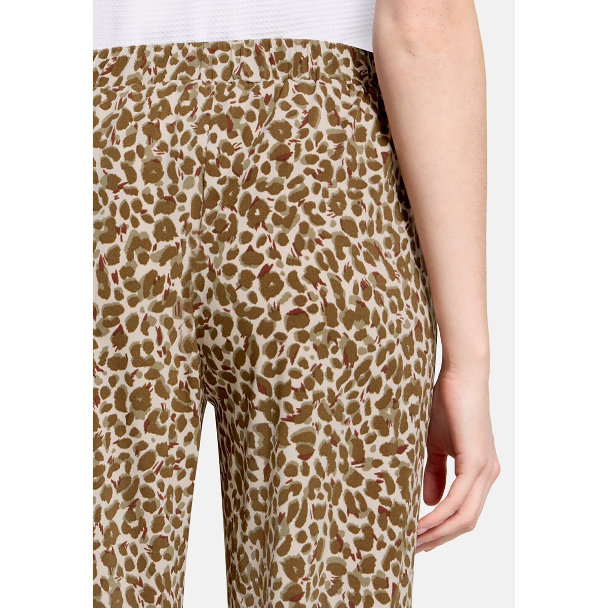 Jupe-culotte à pinces beige/kaki, BETTY BARCLAY