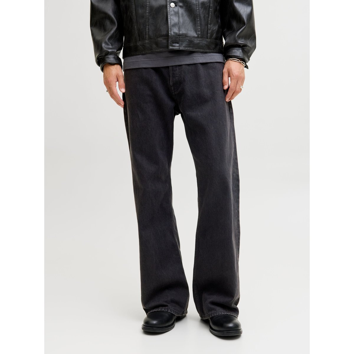 Jean Coupe Évasée black denim 1, JACK & JONES