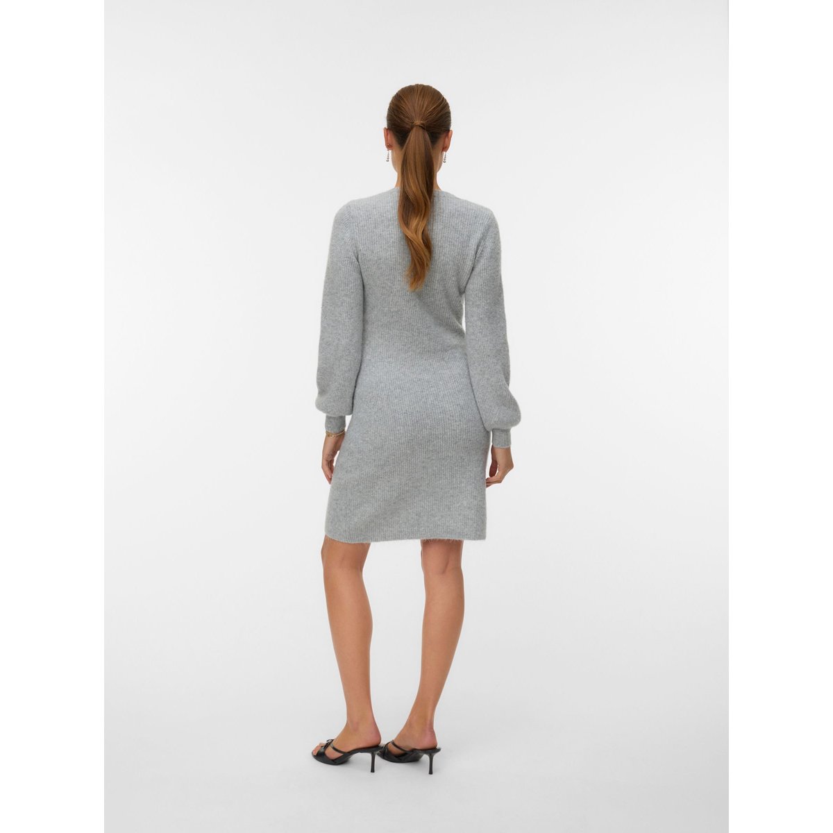 Robe En Maille grise - light grey melange, VERO MODA