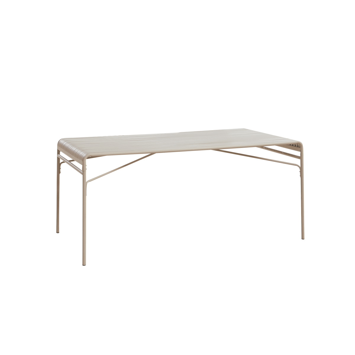 Table de jardin en Métal, GABY beige, TIKAMOON