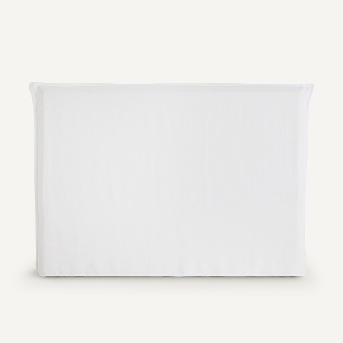 Cobertura em linho lavado para cabeceira de cama, altura 135 cm, SANDOR branco, AM.PM
