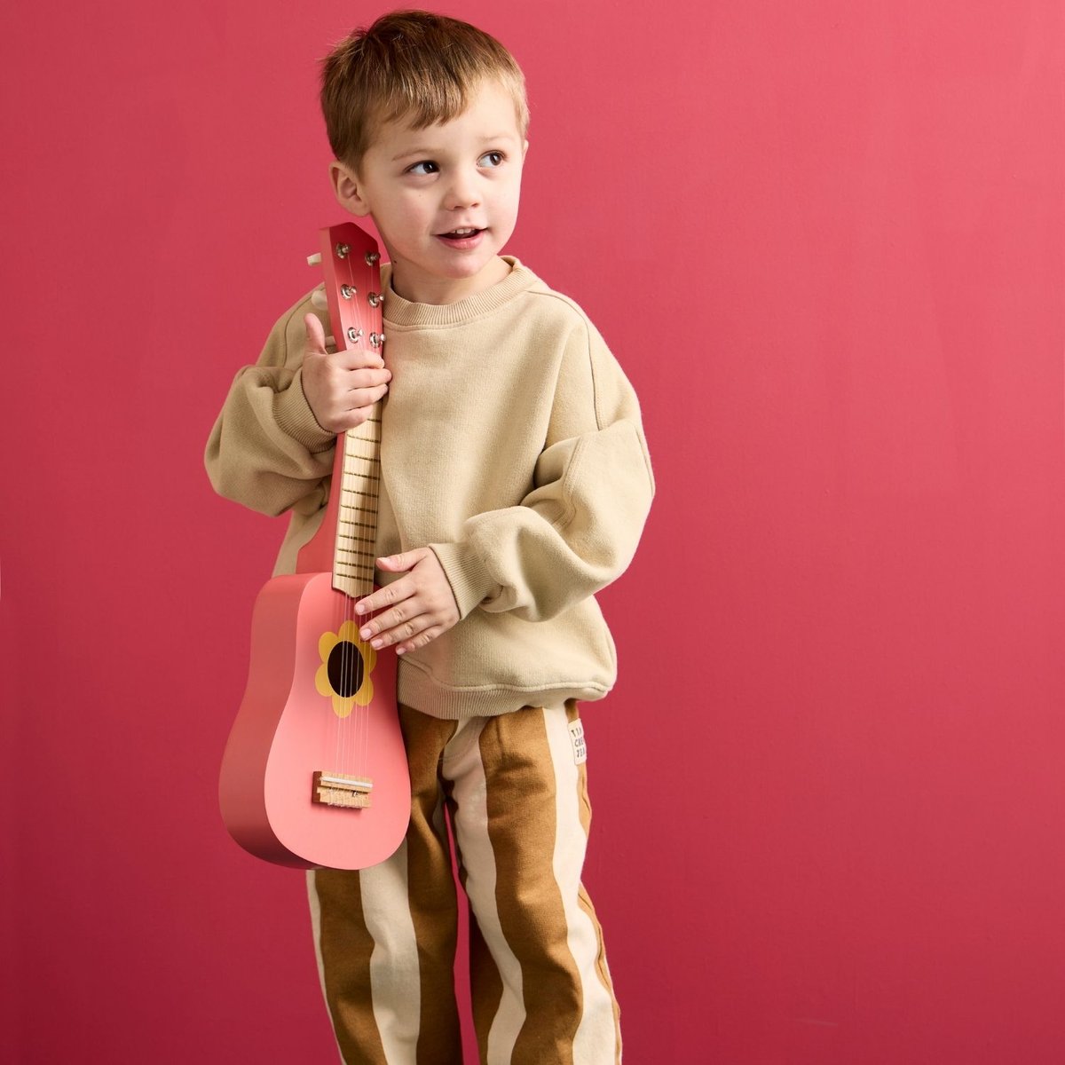 Guitare rose, jaune, KID'S CONCEPT