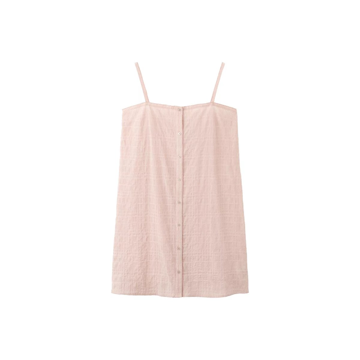Chemise de nuit coton à bretelles orange, MANGO