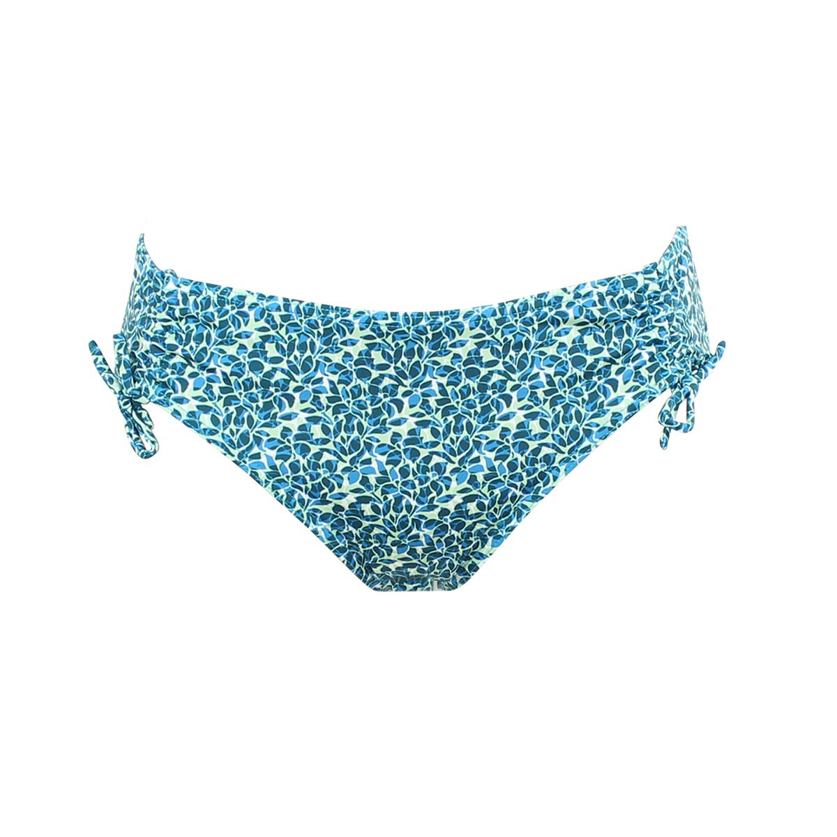 Bas de maillot boxer réglable YUCATAN vert, LAURA BY JANINE ROBIN
