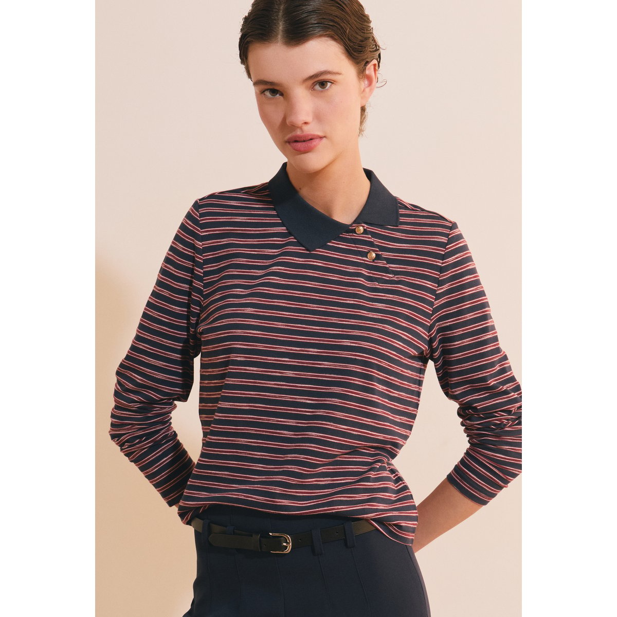 ETAM T-SHIRT ACHILLE - POLO ML encre, ETAM
