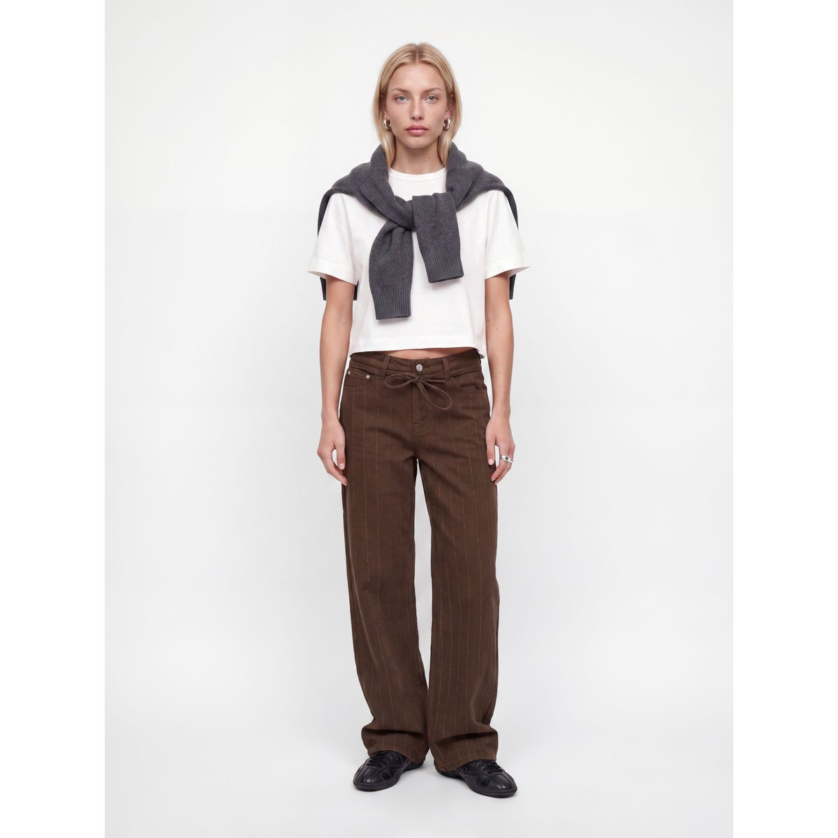 Pantalon À Jambe Large demitasse 1, JJXX