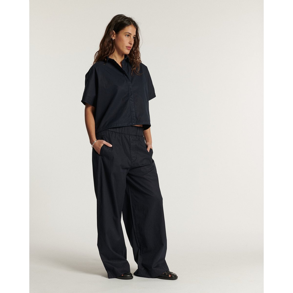 TOP   POPELINE navy, LABDIP