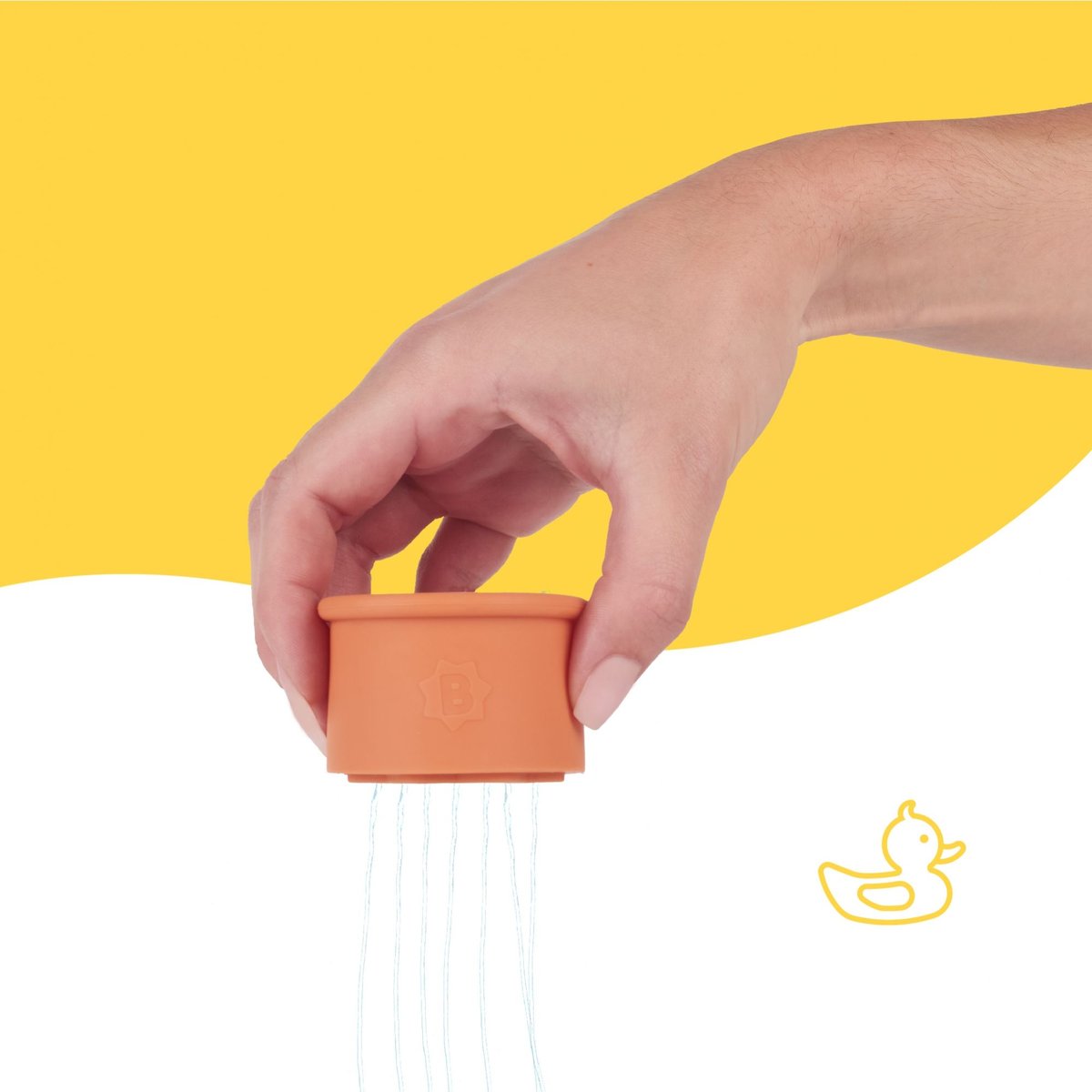 Tasses empilables ludiques pour le bain de bébé multicolore, BADABULLE