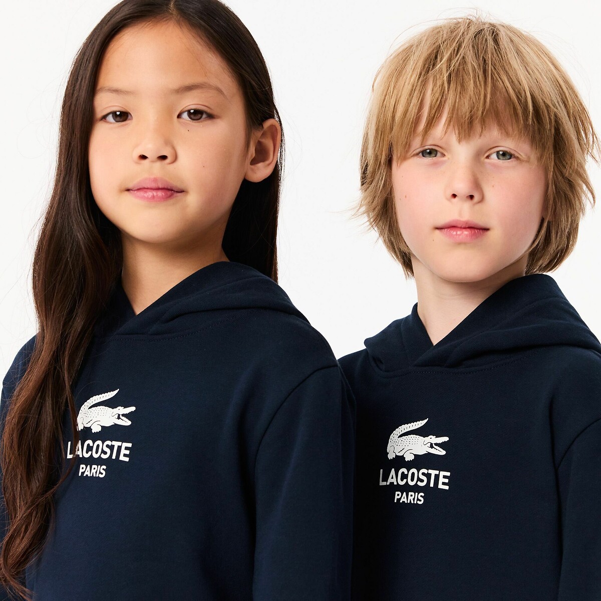 Sudadera con capucha azul marino, LACOSTE