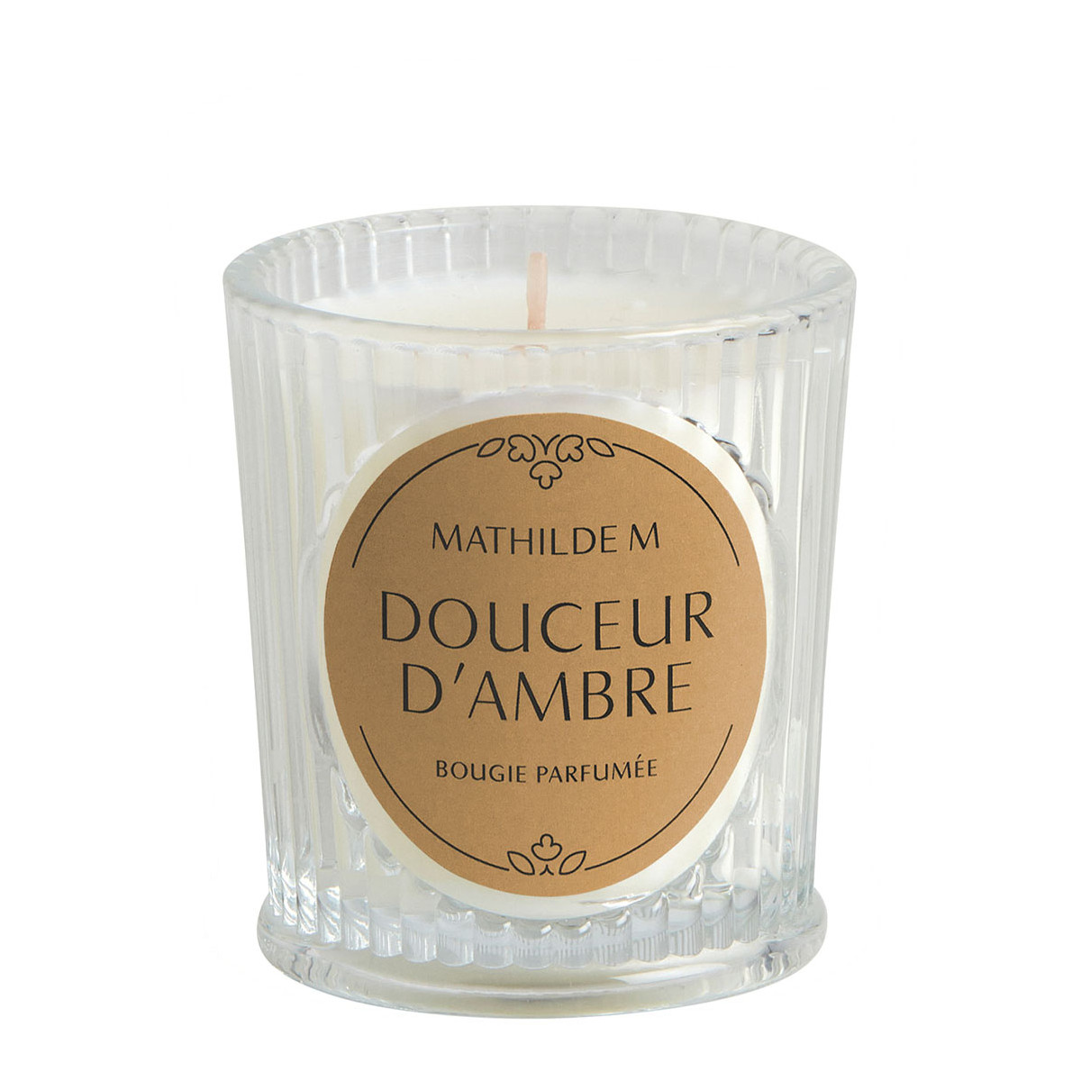 Bougie parfumée 65 g - Douceur d'Ambre transparent, MATHILDE M