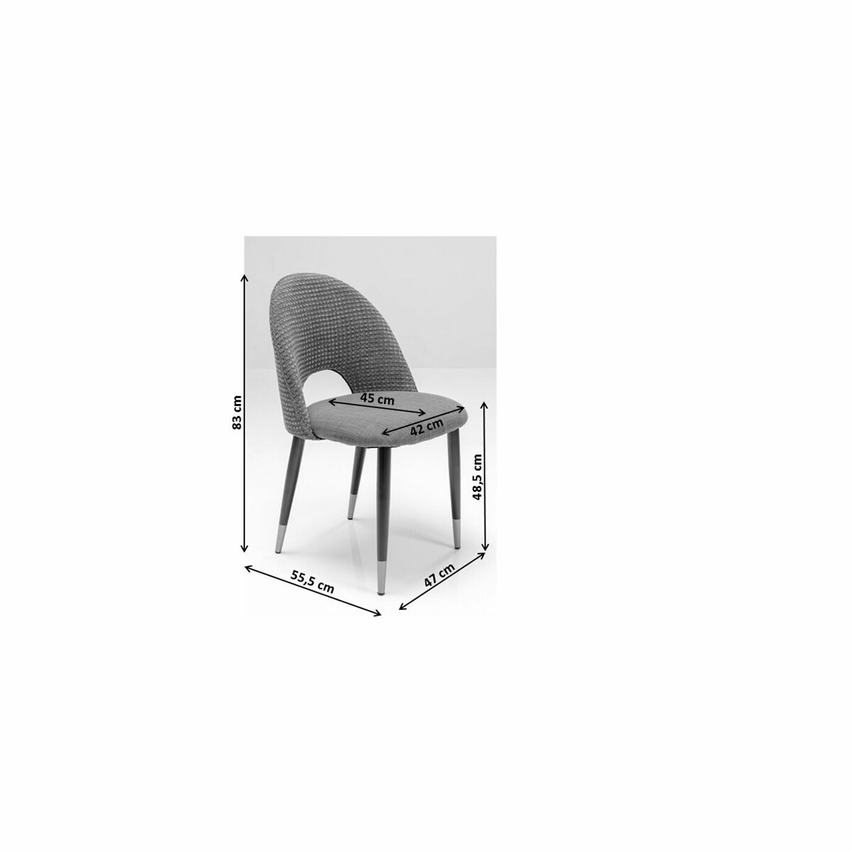 Sedia Hudson verde verde, KARE DESIGN