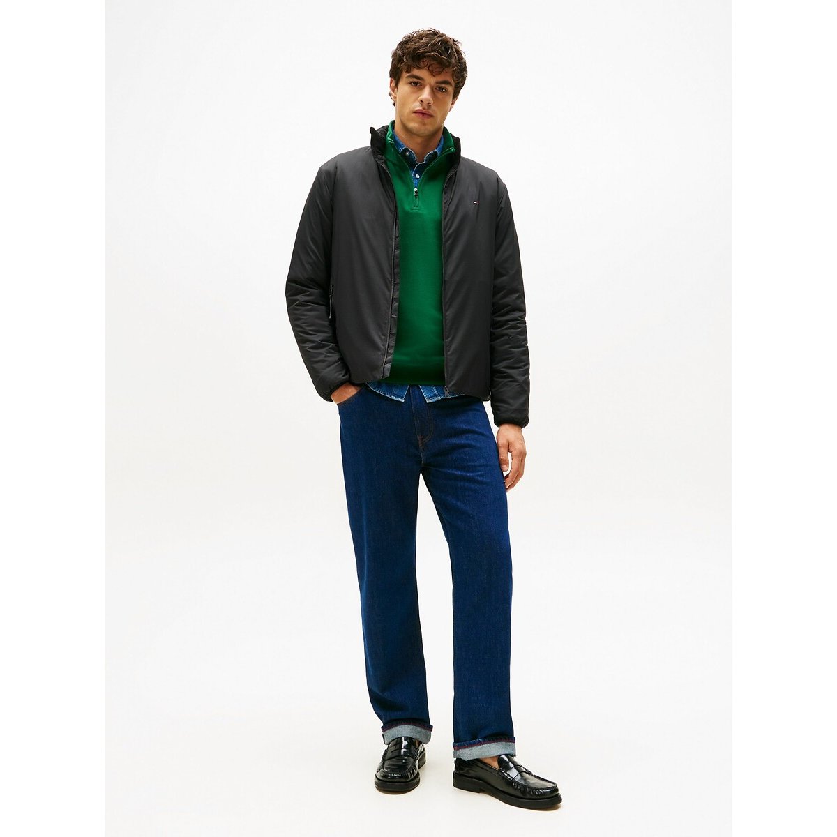 Blouson léger noir, TOMMY HILFIGER