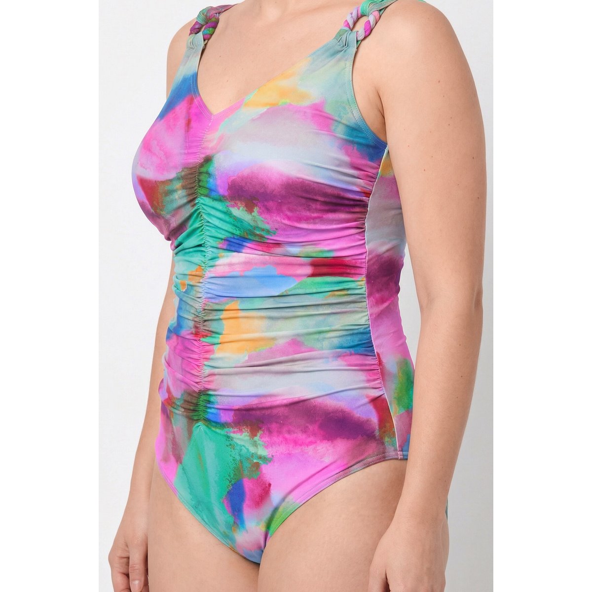 Maillot de bain avec bonnets souples émeraude, ULLA POPKEN