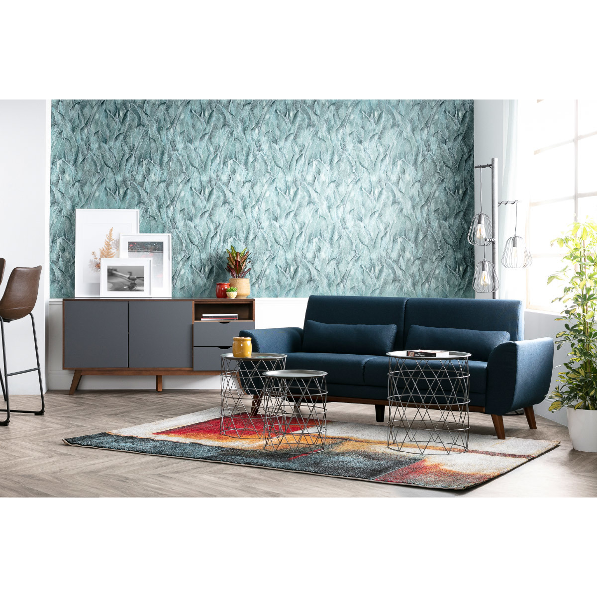 Tapis multicolore 160 x 230 cm ABSTRAIT multicolore, MILIBOO