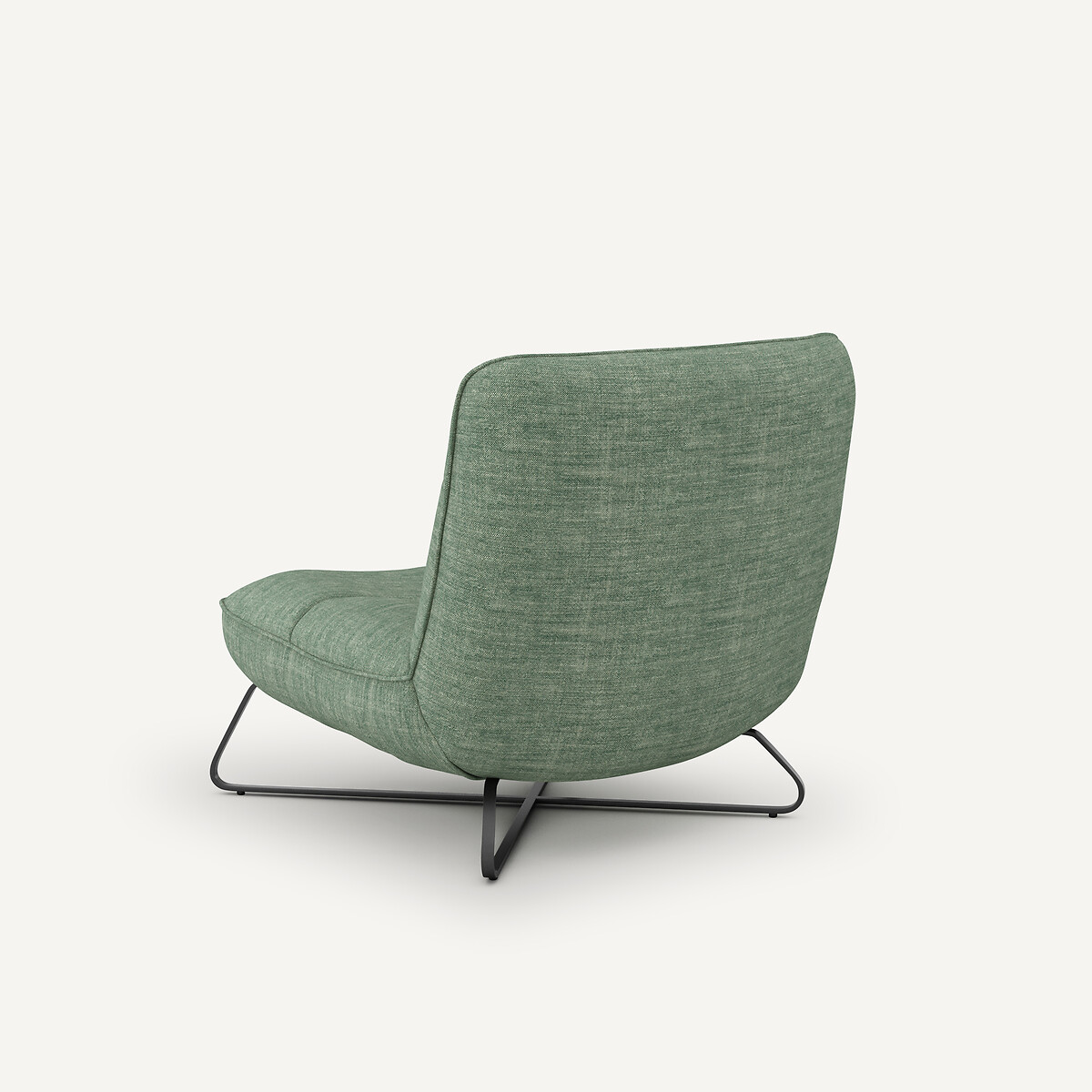 Fauteuil toile en lin, Helma vert grisé, AM.PM