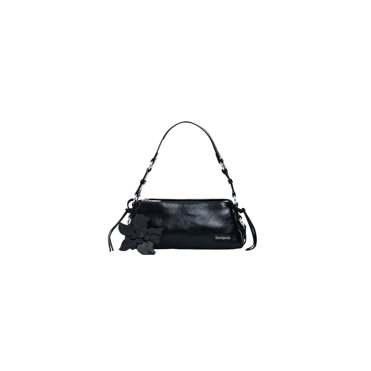 Petit sac effet cuir noir, DESIGUAL