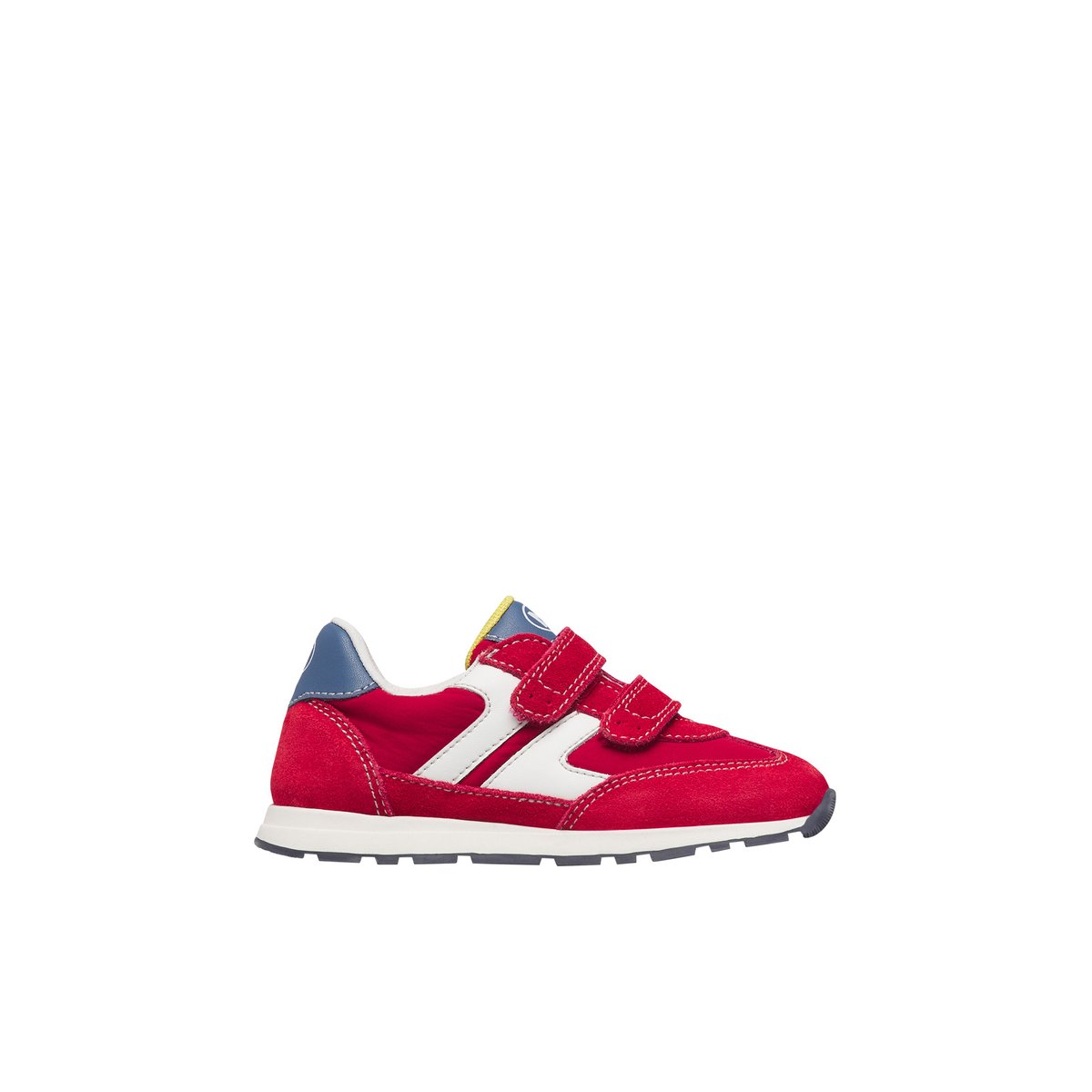 Sneakers en cuir et tissu MIBLO VL. rouge-, NATURINO