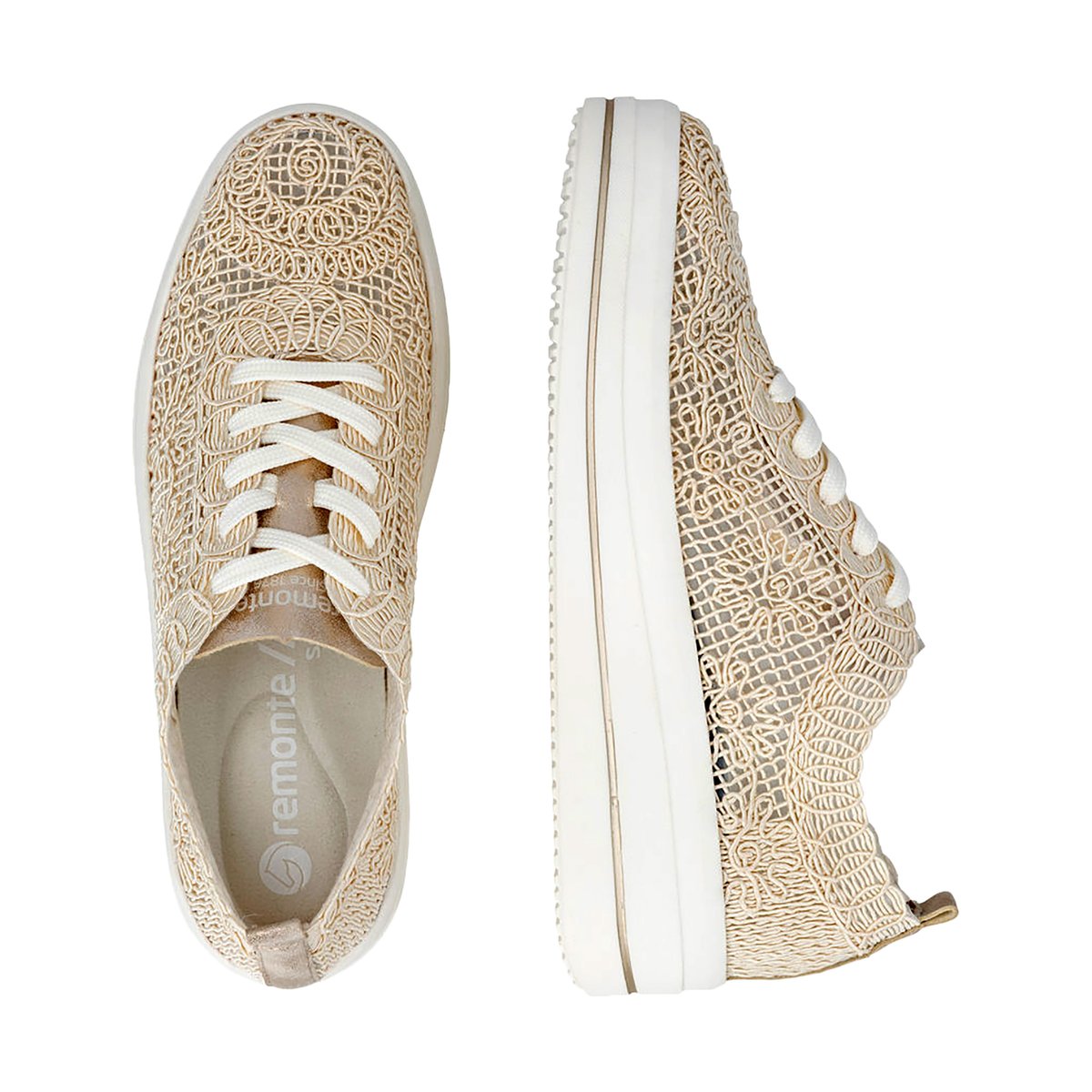Basket Basse à Lacets Alula beige, REMONTE