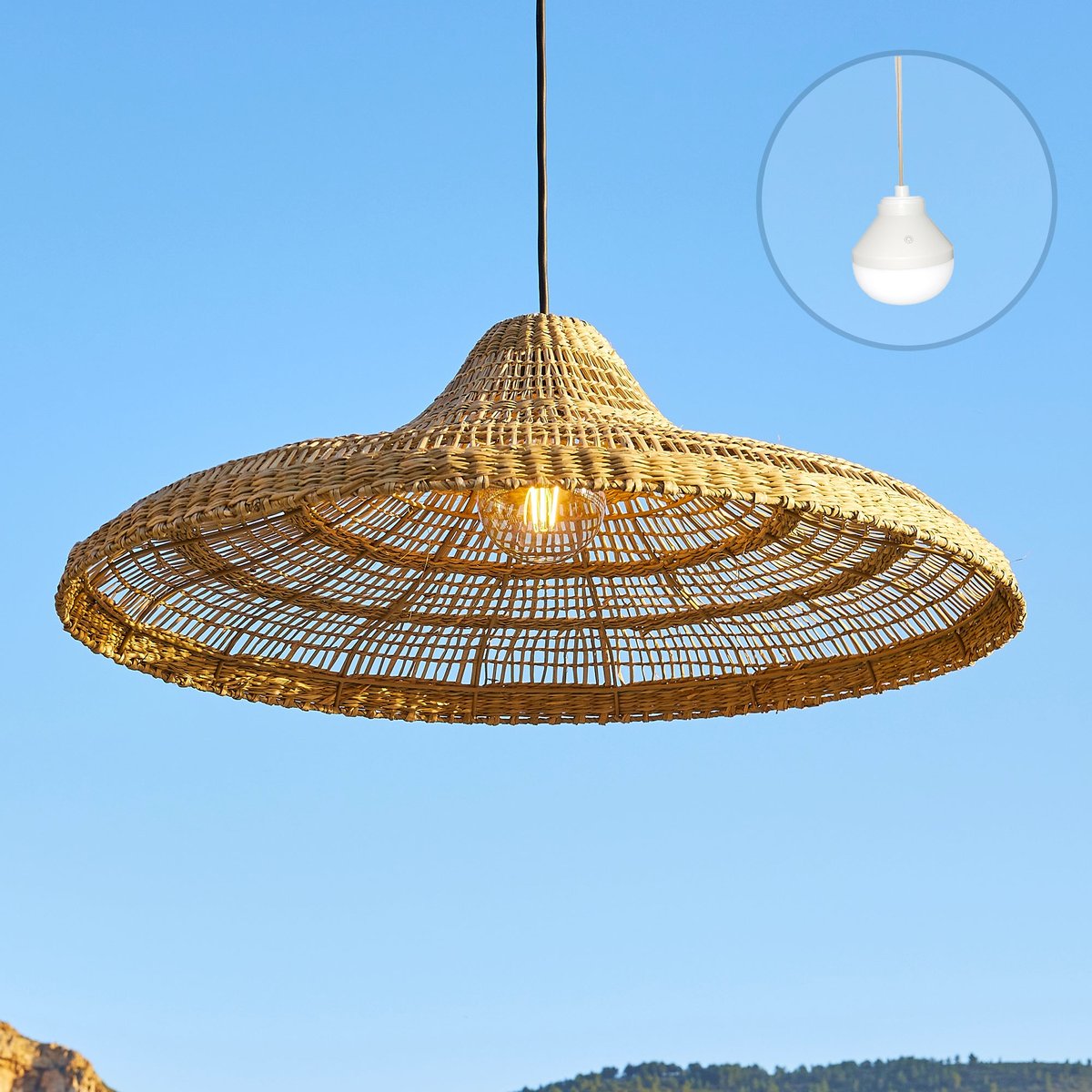 Suspension sans fil FREYA LARGE NOMAD beige, LUMISKY