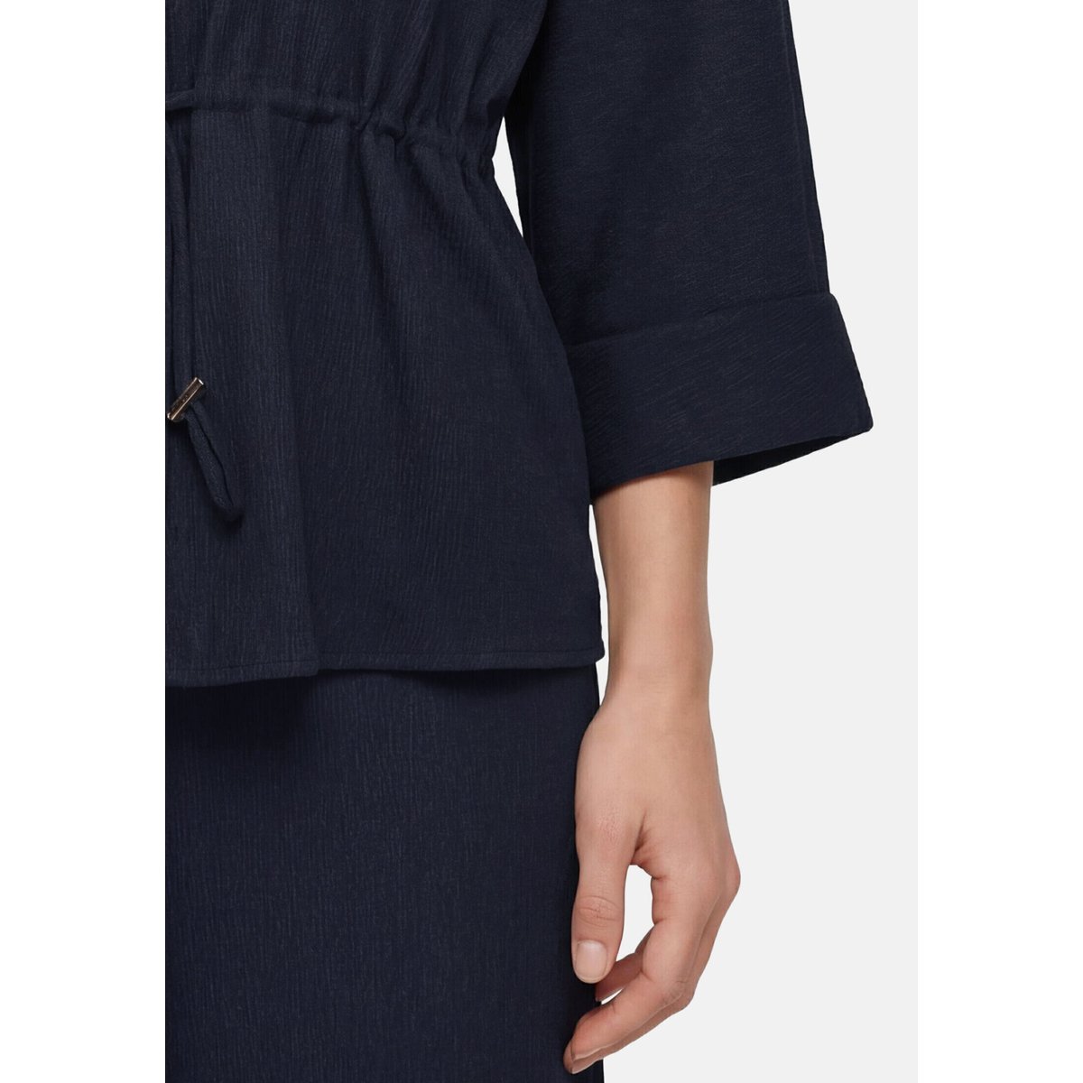 Veste façon blouse à cordon coulissant sous tunnel dark sky, BETTY BARCLAY