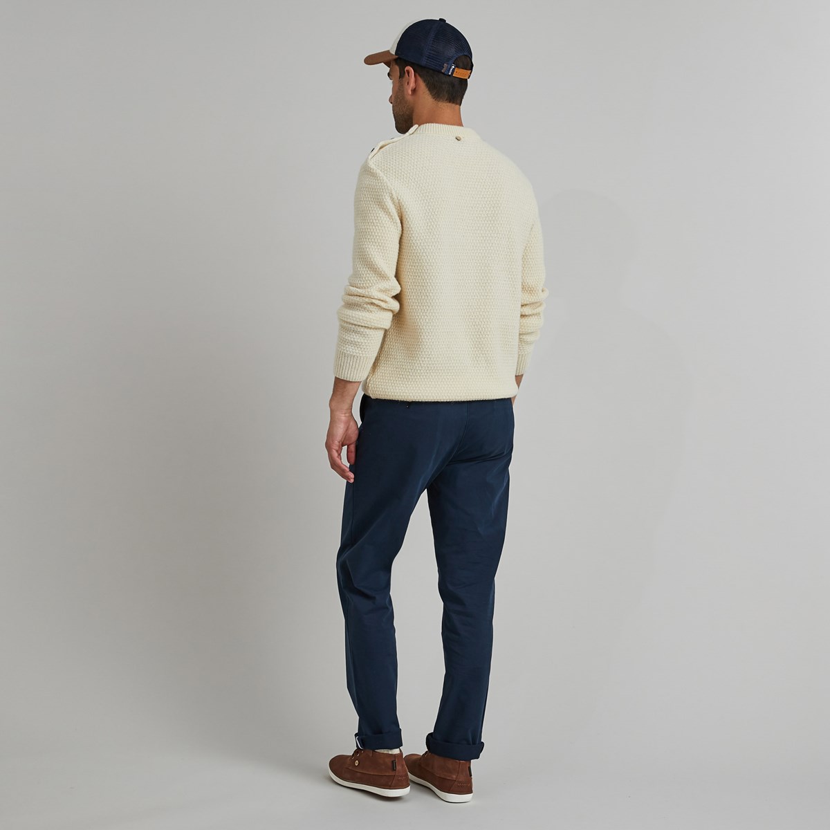 Pantalon coton BRIX bleu marine, FAGUO