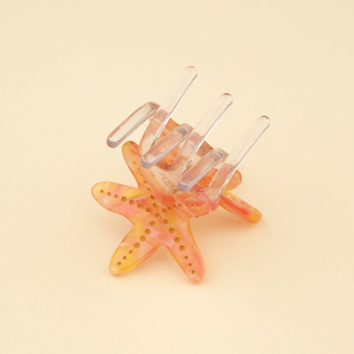 Mini pince à cheveux ÉTOILE DE MER orange, COUCOU SUZETTE