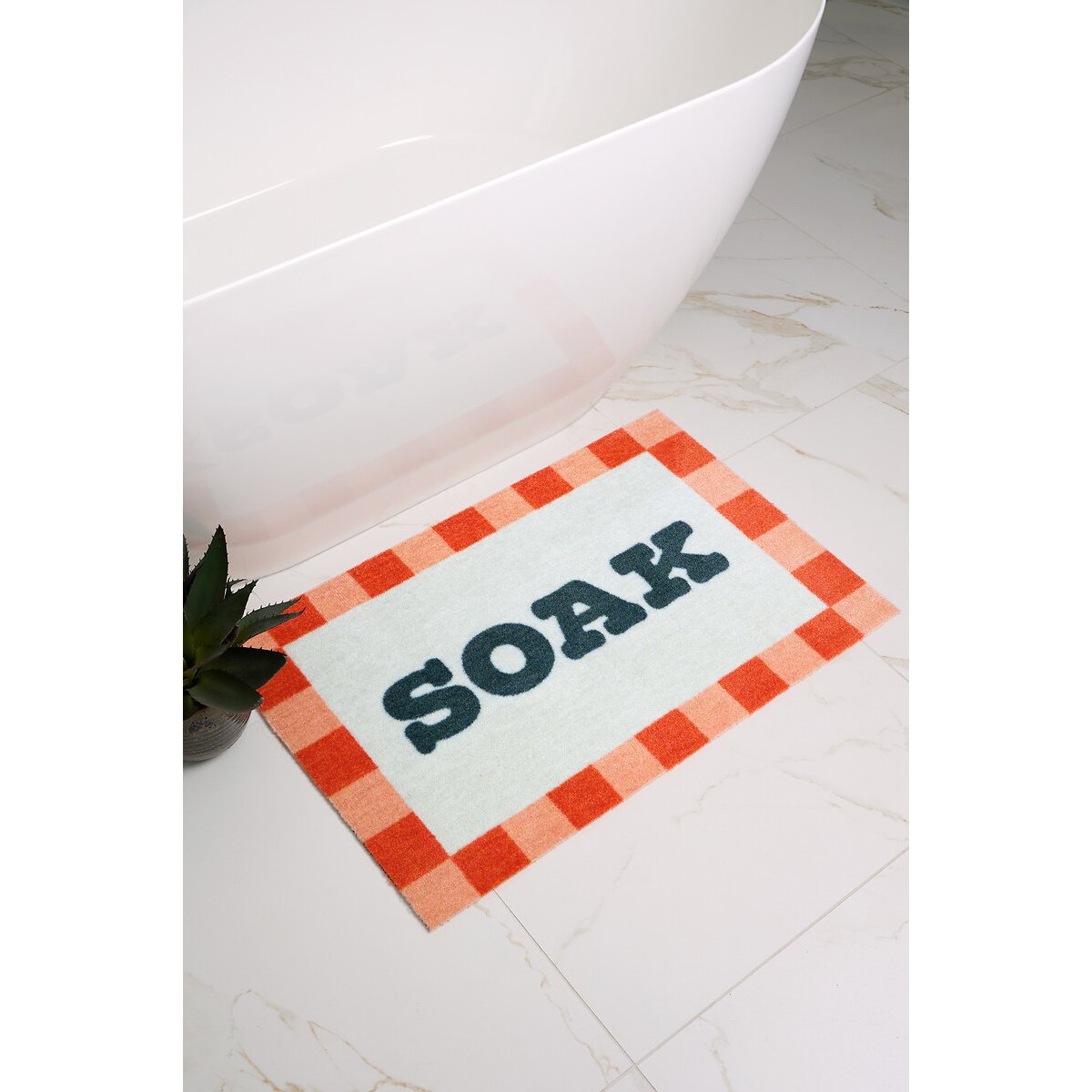 Bright Soak Border Bath Mat multi-coloured, DIP & DRIP