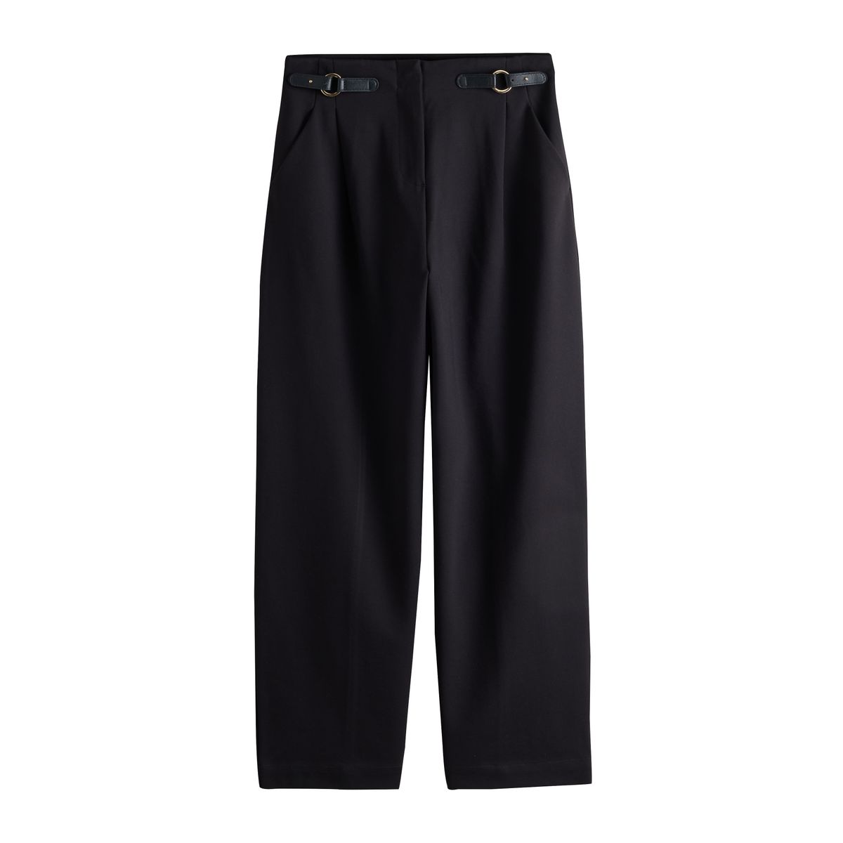 Pantalon bouffant en point de rome épais noir, NEXT