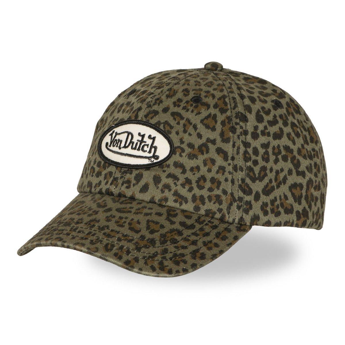Casquette dad cap LEOPARD kaki/marron/noir/blanc, VON DUTCH