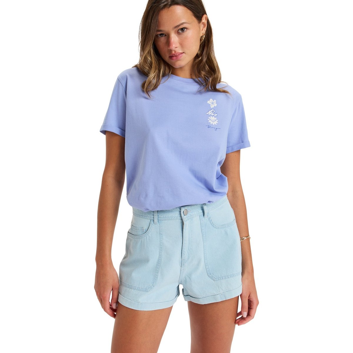 Short en jean VIBRANT COMMUNITY. bleu light blue, ROXY
