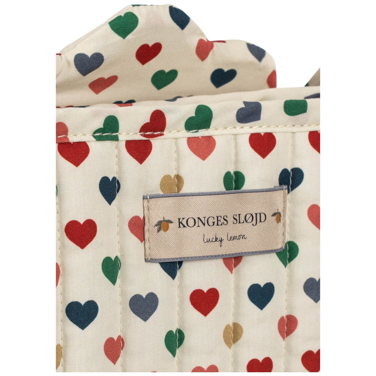 Poussette pour poupée rouge, beige, vert, KONGES SLOJD