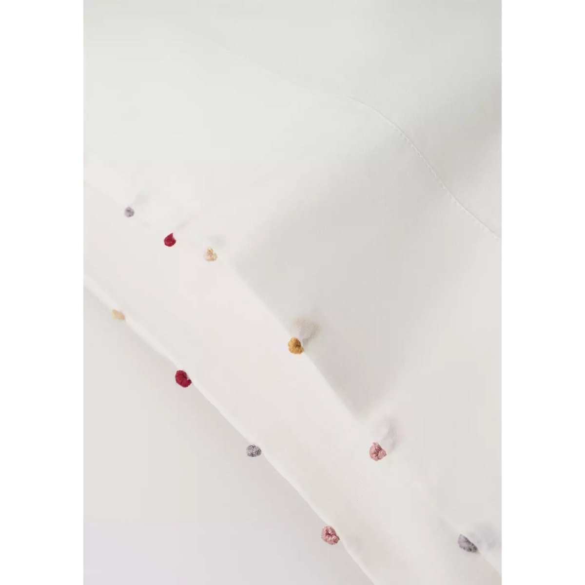 Taie d’oreiller enfant 100 % coton 50x75 cm blanc cassé, MANGO HOME