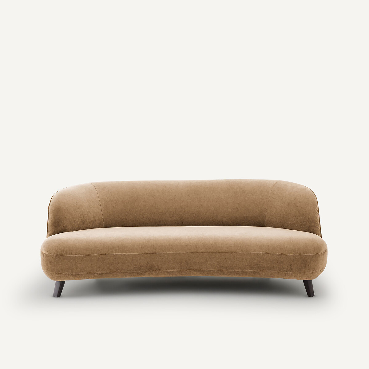 Canapé 3 places, en velours stonewashed, ROSEBURY ficelle, AM.PM X EMMANUEL GALLINA