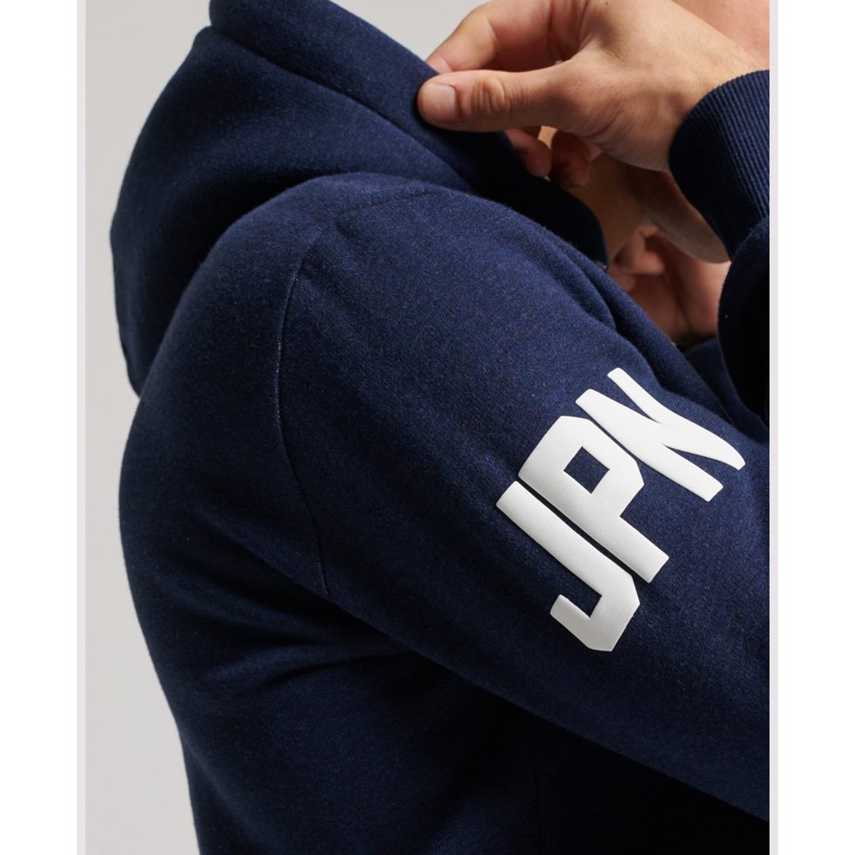 Sweat à capuche Vintage Logo bleu marine, SUPERDRY