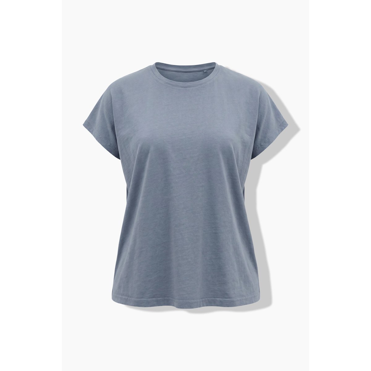 T-shirt oversize avec plis fantaisie gris, ULLA POPKEN