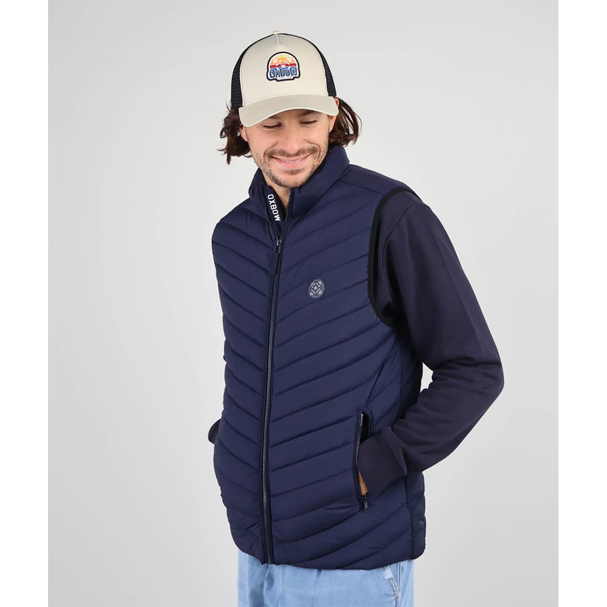 Doudoune sans manches JELKOR - Deep Marine bleu marine, OXBOW