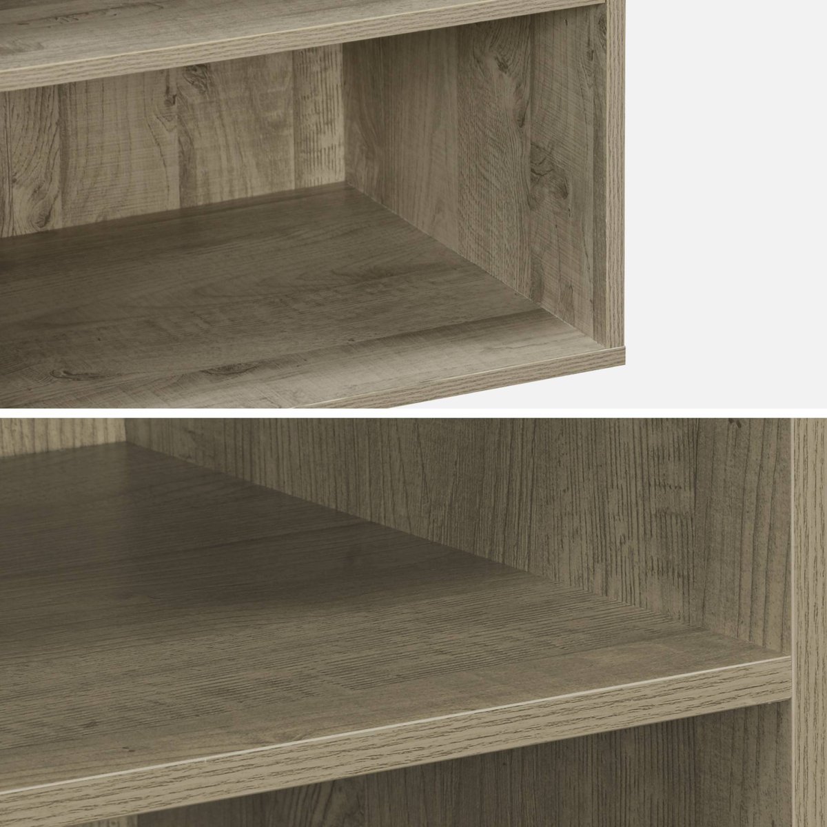 Module dressing décor bois 5 étagères MODULO naturel, SWEEEK