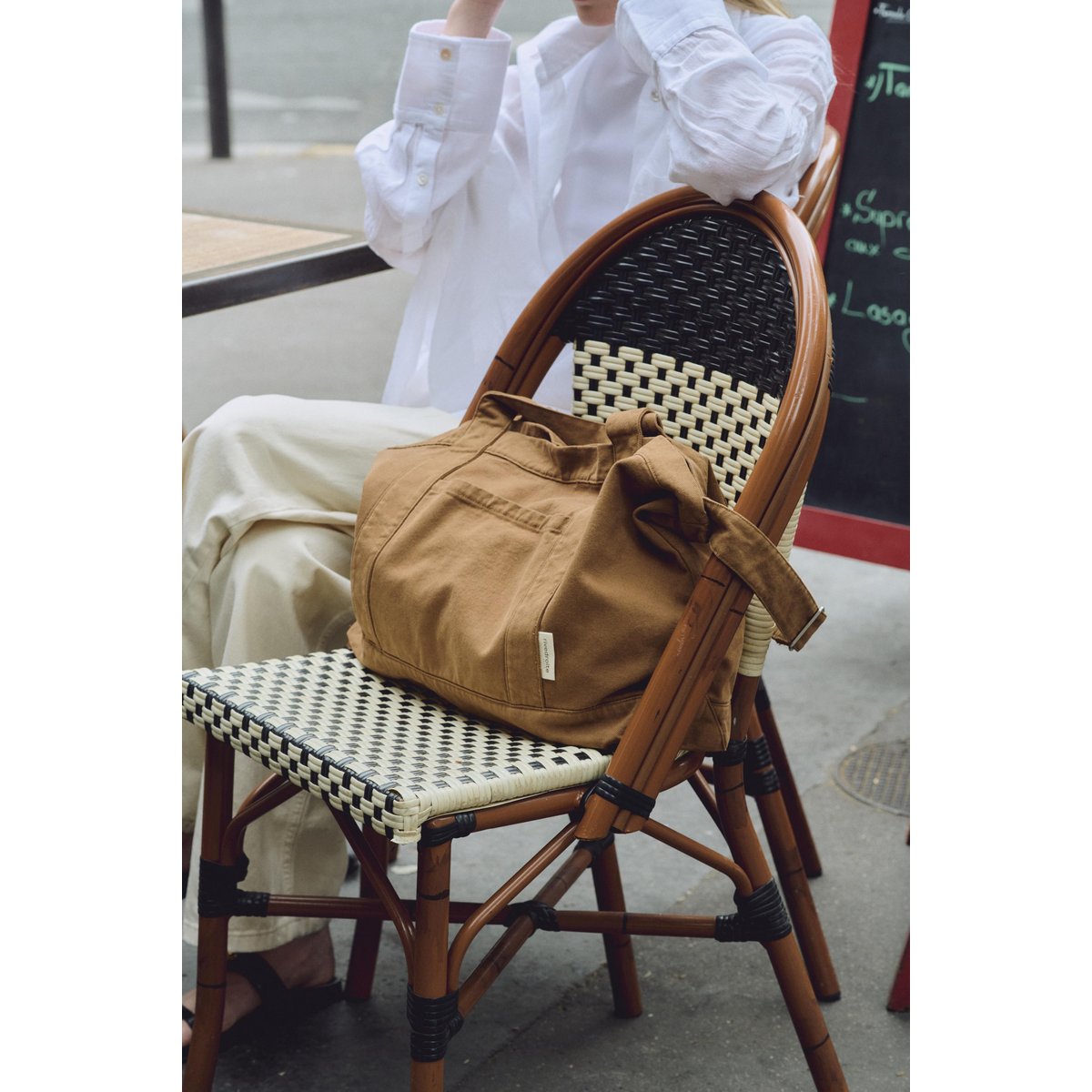 Grand sac cabas MONTMARTRE XL tabac, RIVEDROITE